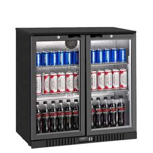 Hot Sale <b>Mini</b> Double Door Black 208L Auto-Defrost Portable Refrigerator <b>Freezer</b> for Households Hotels US Plug Used New Design Sm - Product Image 1