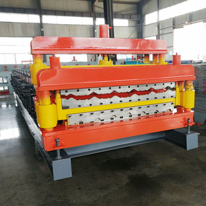 Tấm lợp hai tầng một máy tạo hình cuộn hình thang tráng men - Product Image 4