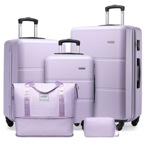 Set di Valigie Rigide Eleganti da Viaggio Personalizzate Resistenti all'Acqua ad Alta Capacità per Vacanze - Product Image 1