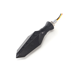 Autodragons - Luz Trasera Universal de 12 V para Motocicleta, Intermitente LED Secuencial Azul, Indicador de Señal de Giro, Luz de Freno - Product Image 2