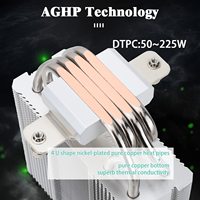 Thermalright AX 120 R SE 4 : dissipateur thermique à tubes de cuivre et ailettes en aluminium avec ventilateur, pour processeurs