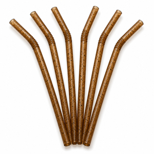Pajitas Desechables para Bebidas Frías, Hechas con Residuos de Café 100% Biodegradables, Flexibles y de Tamaño Personalizado - Product Image 3