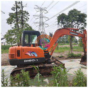 DH60-7 Doosan coréen DX60 DX60LC Mini pelle d'occasion 6 tonnes Doosan DH60-7 en parfait conditionConcessions de prix - Product Image 5