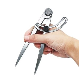 Règle en acier trempé à angle droit de 150 mm, 200 mm, 300 mm, 400 mm, 500 mm, compas à ressort avec aile pour tracer un <span class=keywords><strong>cercle</strong></span> - Product Image 1