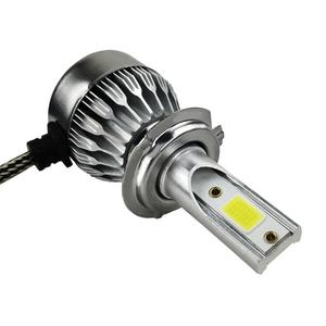 ไฟหน้ารถยนต์ LED รุ่นใหม่ปี 2022 ดีไซน์ OEM กำลังสูง 72W สีเงิน อะลูมิเนียม H1 H3 H7 H8 H9 H11 แสงต่ำ COB ไม่มีพัดลม C6 สำหรับระบบไฟส่องสว่างรถยนต์ - Product Image 2