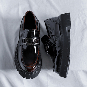 <span class=keywords><strong>Zapatos</strong></span> de <span class=keywords><strong>Vestir</strong></span> con Suela Gruesa QF1, Mocasines <span class=keywords><strong>Cómodos</strong></span> e Informales para <span class=keywords><strong>Hombre</strong></span>, que Aumentan la Estatura - Product Image 4