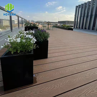 Terrasse en composite Wpc 3m 4m en stock Planche de plancher en bois de jardin Panneaux de plancher en Wpc utilisés terrasse en composite extérieur gaufrage 3D