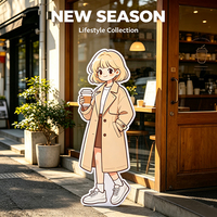 Standee en panneau KT grand format imprimé sur mesure, découpe en forme humaine grandeur nature pour la promotion de films