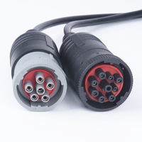 Cable Divisor VGA DB15 a 6 Pines J1708 y 9 Pines J1939 en Y, Personalizado, Duradero, para Camiones de Trabajo Pesado, Venta al por Mayor