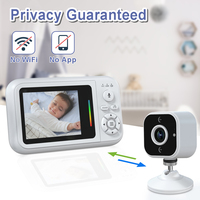 2025 baru WiFi CMOS kamera Digital pemantau bayi 1080P HD dengan kartu memori visi malam 2-arah Audio 2.8 ''layar LCD harga pabrik