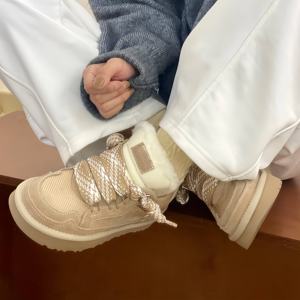 Bottes de neige UGGS pour femmes, de luxe, automne et hiver, de qualité supérieure, en laine, augmentant la taille - Product Image 6