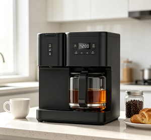 Cafetière à filtre Anbolife 2 en 1 avec fonction compatible K-Cup, carafe en verre de 1,8 L, écran LCD programmable - Product Image 1