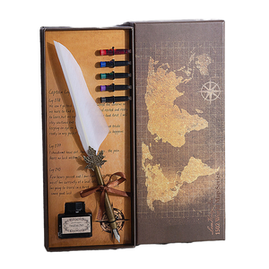 Stylos de fontaine, Logo personnalisé, 1 pièce, nouveau Design, pointe de fontaine, articles promotionnels avec encre, coffret cadeau d'affaires - Product Image 1