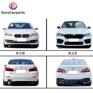 Kit Carrozzeria Stile M5 per BMW <span class=keywords><strong>Serie</strong></span> 5 F10 F18 2011-2017, Aggiornamento 2023 G30 G38 LCI, per 530I 550LI, Senza Tagli - Product Image 6