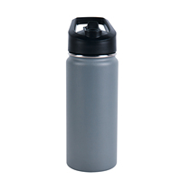 Bouteille d'eau de voyage en acier inoxydable à double paroi sans BPA Ahea, conception à boire directement pour tous