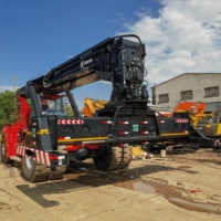 Chariot élévateur à conteneurs en acier Kalmar DRF450-650S5 d'occasion en bon état, 45 tonnes, grue portuaire, chariot élévateur à bras télescopique, prix avantageux pour vente rapide