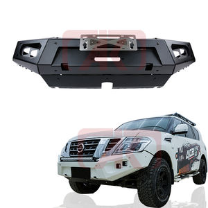 Cabrestante de parachoques delantero de aluminio, prémium, <span class=keywords><strong>Deluxe</strong></span>, Compatible con barras de toro para Nissan Patrol Y62 2016 + - Product Image 1
