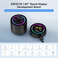 AIsmartlink ESP32-S3 Papan Pengembangan LCD Bulat 1,85 inci, 360*360, Mendukung AI Speech, Kotak Speaker Pintar, ESP32 dengan Layar