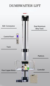 Tipo de bandeja Pequeño Dumbwaiter <span class=keywords><strong>Lift</strong></span> Mini Simple Cocina Elevador de alimentos Plataforma elevadora para Hotel Restaurante - Product Image 3