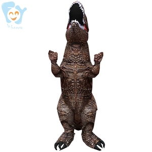 L'explosion adulte orange/marron de Halloween costume le costume gonflable de dinosaure de <span class=keywords><strong>Trex</strong></span> - Product Image 2