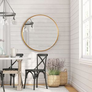 Factory Price Custom Size Modern <strong>Round</strong> Matel Frame Wall Mounted Big <strong>Circle</strong> Bathroom Hanging <strong>Mirror</strong> - Product Image 6