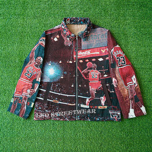 Chaqueta de tapiz personalizada de invierno para <span class=keywords><strong>hombre</strong></span>, ropa de calle, <span class=keywords><strong>abrigo</strong></span> cortavientos con cremallera para <span class=keywords><strong>hombre</strong></span> de talla grande, chaquetas con cremallera para <span class=keywords><strong>hombre</strong></span> - Product Image 2