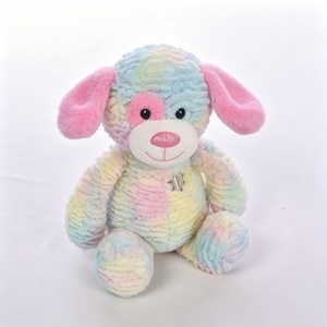 Peluche de perro personalizado, peluche de perro arcoíris, peluche de perro en colores pastel - Product Image 3