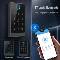 Lecteurs de cartes de contrôle d'accès intelligents TTlock avec application pour smartphone, produits de contrôle d'accès biométrique RFID, serrure de porte intelligente à écran tactile