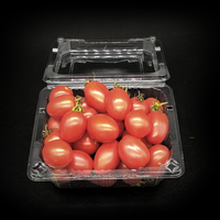 Boîte à emporter en plastique transparent très vendue, design anti-poussière pour fruits, idéale pour les aliments sains, les restaurants rapides et les cafés