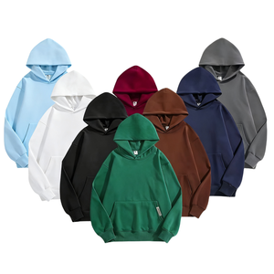 Sudadera con Capucha de Felpa de Algodón de 460 g/m² para Hombre, Proveedor de Moda, Logotipo Personalizado, Sudadera Lisa para Invierno - Product Image 1