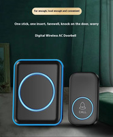 Sonnette de porte électrique sans fil Crony A89 de haute qualité, portée de 300 mètres, sonneries intelligentes pour la maison, réseau audio extérieur
