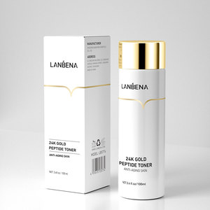LANBENA โทนเนอร์บำรุงผิวหน้าสูตรธรรมชาติผสมทองคำ 24k และเปปไทด์ ช่วยลดเลือนริ้วรอย ขนาด 100 มล. จัดส่งฟรี - Product Image 5