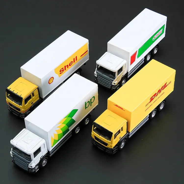 1:55 diecast truck toy for kids 15cm alloy metal pull back construction car vehicles