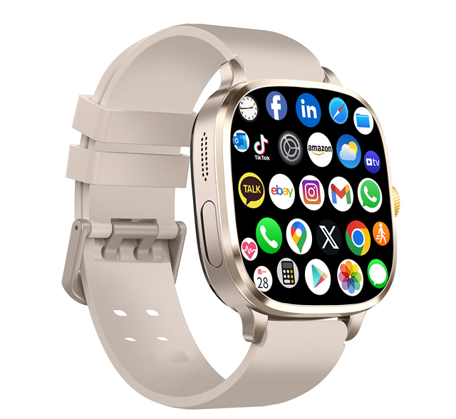 2025 S99 4G LTE Smart Watch WIFI GPS AMOLED Screen Color Display SIM Call Android IOS Compatibility Sleep Tracker Long Battery