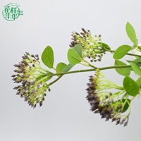 Bouquet de fleurs artificielles d'hortensias et baies aux couleurs mélangées, toucher réel, en soie, pour mariage, décoration de centre de table ou de vase