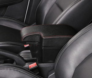 Vtear Juke 2014-2017 Portavasos Delantero Reposabrazos de Cuero Interfaz USB Hilo Rojo Accesorios Interiores de ABS para Coche - Product Image 2