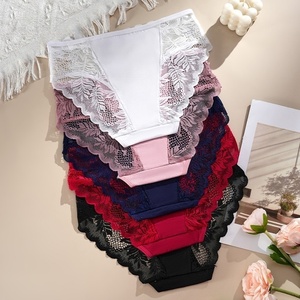 Nuevo Estilo de Bragas de Encaje Triangulares para <span class=keywords><strong>Mujer</strong></span>, Lencería Sexy con Forro de Algodón, Semitransparentes, Sin Costuras, Suaves, Ropa Interior de Puro Deseo - Product Image 2