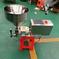 Machine de remplissage semi-automatique haute précision pour huiles, gels, pâtes, confitures, liquides visqueux et slime de crevettes, avec pompe à rotor en acier inoxydable