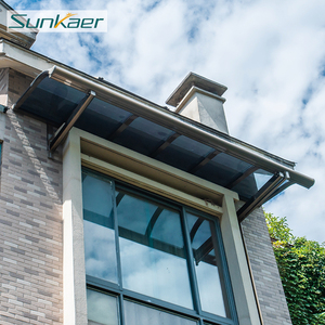 SK-A02 pare-soleil extérieur Étanche En Aluminium Auvent Polycarbonate Auvent Toit En Plastique Pluie Porte <span class=keywords><strong>Couverture</strong></span> - Product Image 1