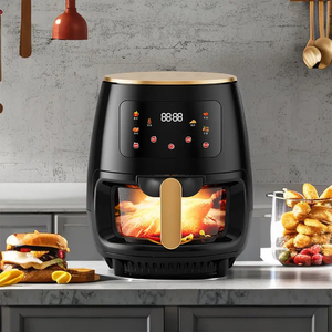 Vente directe usine Nouvelle friteuse à air numérique intelligente sans huile 6L en plastique pour usage domestique et en camping-car Nettoyage facile Prix réduit - Product Image 3