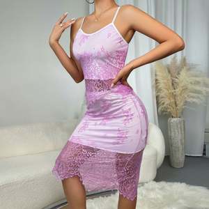 Sfy-y1447 Vestido Sexy de Rejilla con Pedrería, Body de Cristal, Lencería con Joyas - Product Image 3