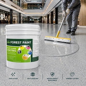 Anti-Slip Self-Leveling Waterborne Epoxy <b>Sand</b> Floor Paint <b>Color</b> <b>Sand</b> Epoxy Floor Coating for Marble Effect Concrete Floor - Product Image 1