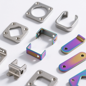 ชิ้นส่วนอลูมิเนียมสแตนเลสสำหรับงานผลิตแผ่นโลหะแผ่นอะลูมิเนียมอะลูมิเนียมดัดอโนไดซ์ตามสั่ง - Product Image 1