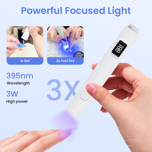 Lampe à ongles portable à <span class=keywords><strong>LED</strong></span> <span class=keywords><strong>UV</strong></span> mini rechargeable sans fil à extension rapide magnétique, lampe à ongles en gel de haute qualité à un seul doigt - Product Image 4