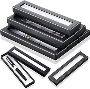 Grosir Pabrik Kreatif Sederhana Transparan Penutup Jendela Kertas Kotak Hadiah Pena - Product Image 1