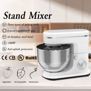 Mezcladores de alimentos de cocina multifunción 6L-Tazón de acero inoxidable Velocidad Cocina <span class=keywords><strong>Casa</strong></span> Hold Cake Mezclador de masa - Product Image 3