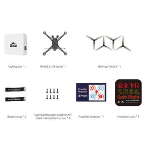 ชุดโดรน FPV <span class=keywords><strong>HGLRC</strong></span> Rekon5 Lite ขนาด 5 นิ้ว พร้อมชุดควบคุมการบิน <span class=keywords><strong>F722</strong></span> และชุดส่งสัญญาณภาพ O4 Air Unit PRO VTX บันทึกวิดีโอ 4K โดรน FPV น้ำหนักเบา - Product Image 5