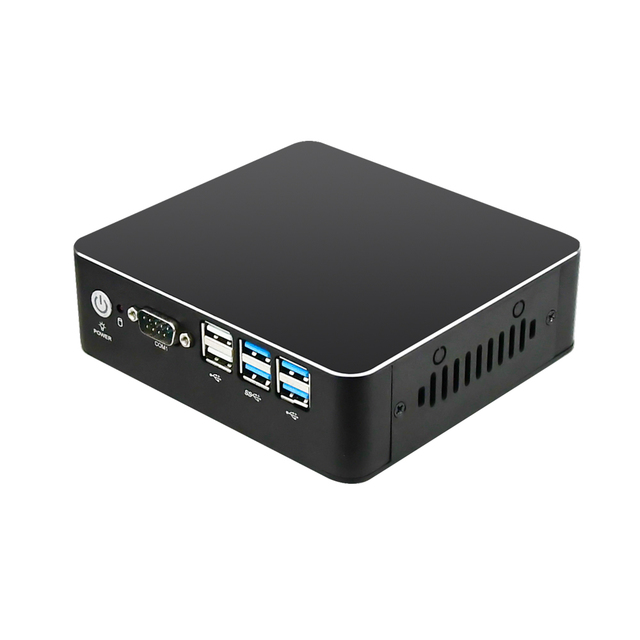 Adipcom MFC-1801 Industrial Embedded Computer Mini PC Intel Pentium 5405U 2*RS232 DDR4L WIFI OS Support in Stock Black