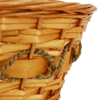 Panier à fleurs en osier, économique, à poignée haute, pour le rangement des fruits