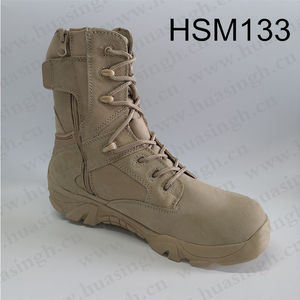Botas de Combate ZYF, Elite Mission Training Multi, Disponibles en Negro/TAN, Resistentes a Desgarros, de Cuero de Gamuza Natural, Botas de Desierto HSM133 - Product Image 2
